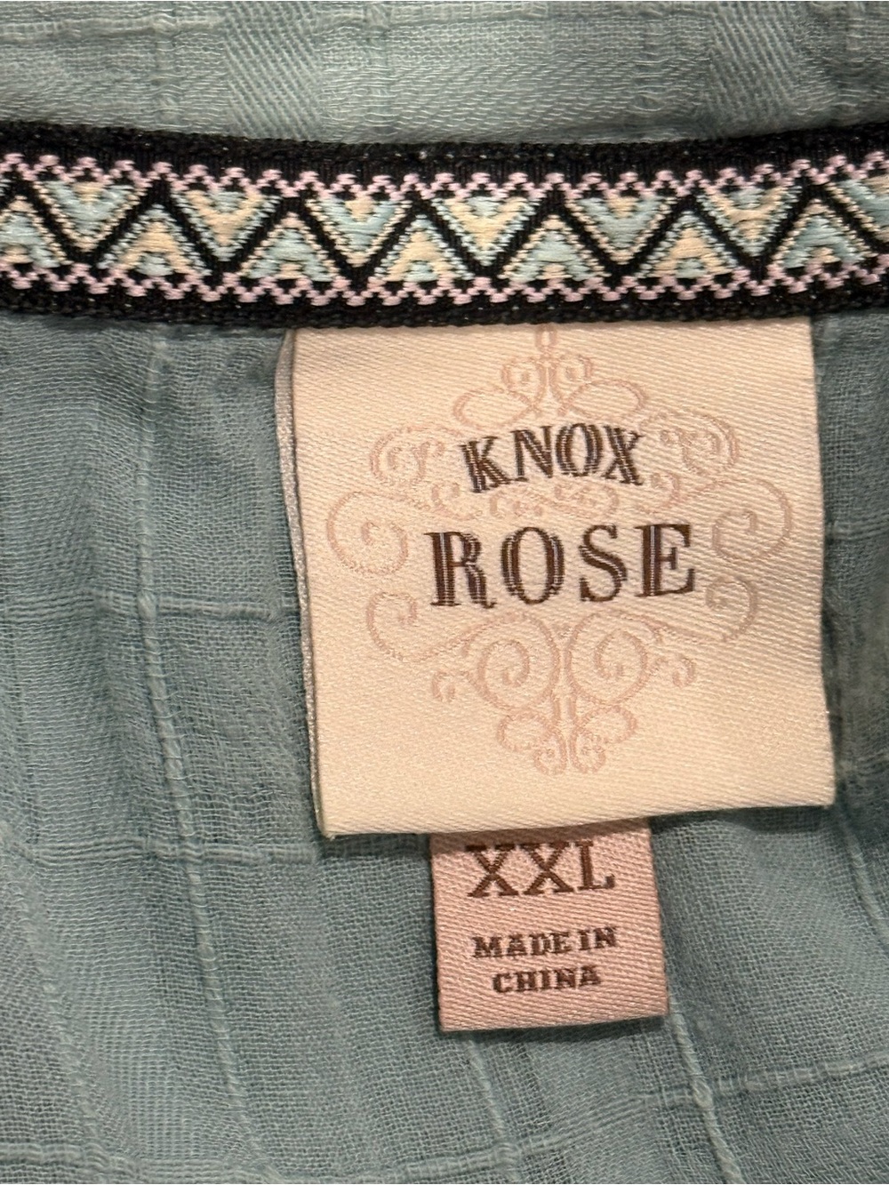 Knox Rose Seafoam Embroidered V-Neck Midi Dress - Picture 11 of 12